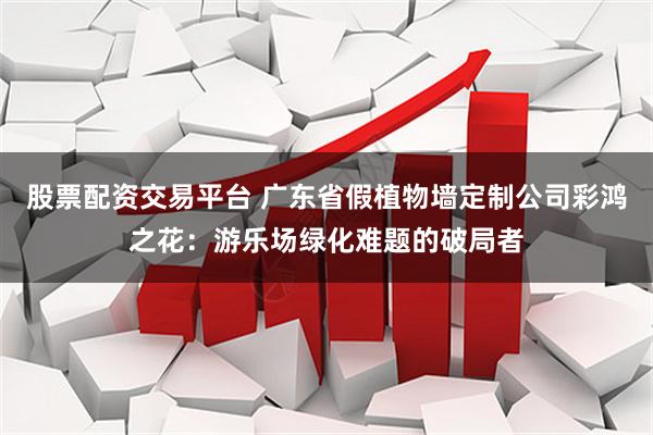 股票配资交易平台 广东省假植物墙定制公司彩鸿之花：游乐场绿化难题的破局者
